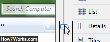 Choose Details view for icons in Windows Explorer